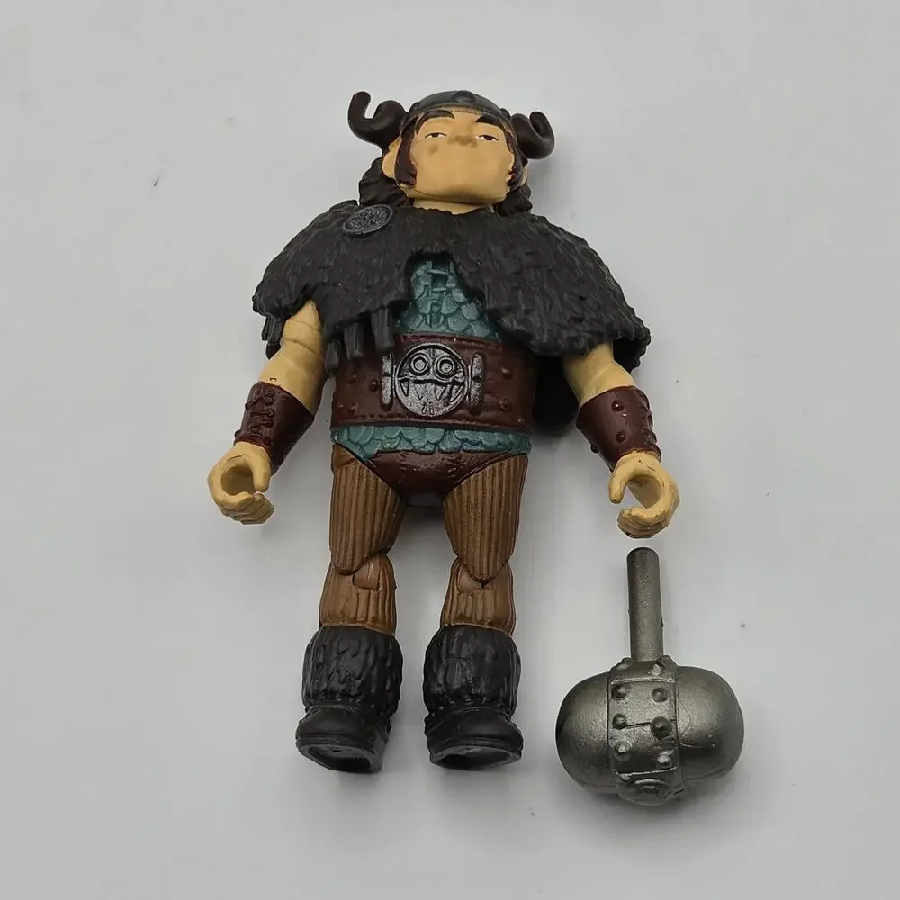 Dreamworks How To Train Your Dragon Figure Lot Drago Berk Snotlout W/ Weapon